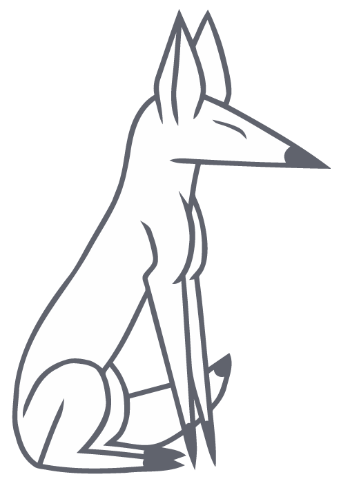 This is an image of the pencil fox that's in Vulpencil
	Studio's logo. In this case, it's sitting upright and facing
	right direction-wise. Also, its eye is closed.